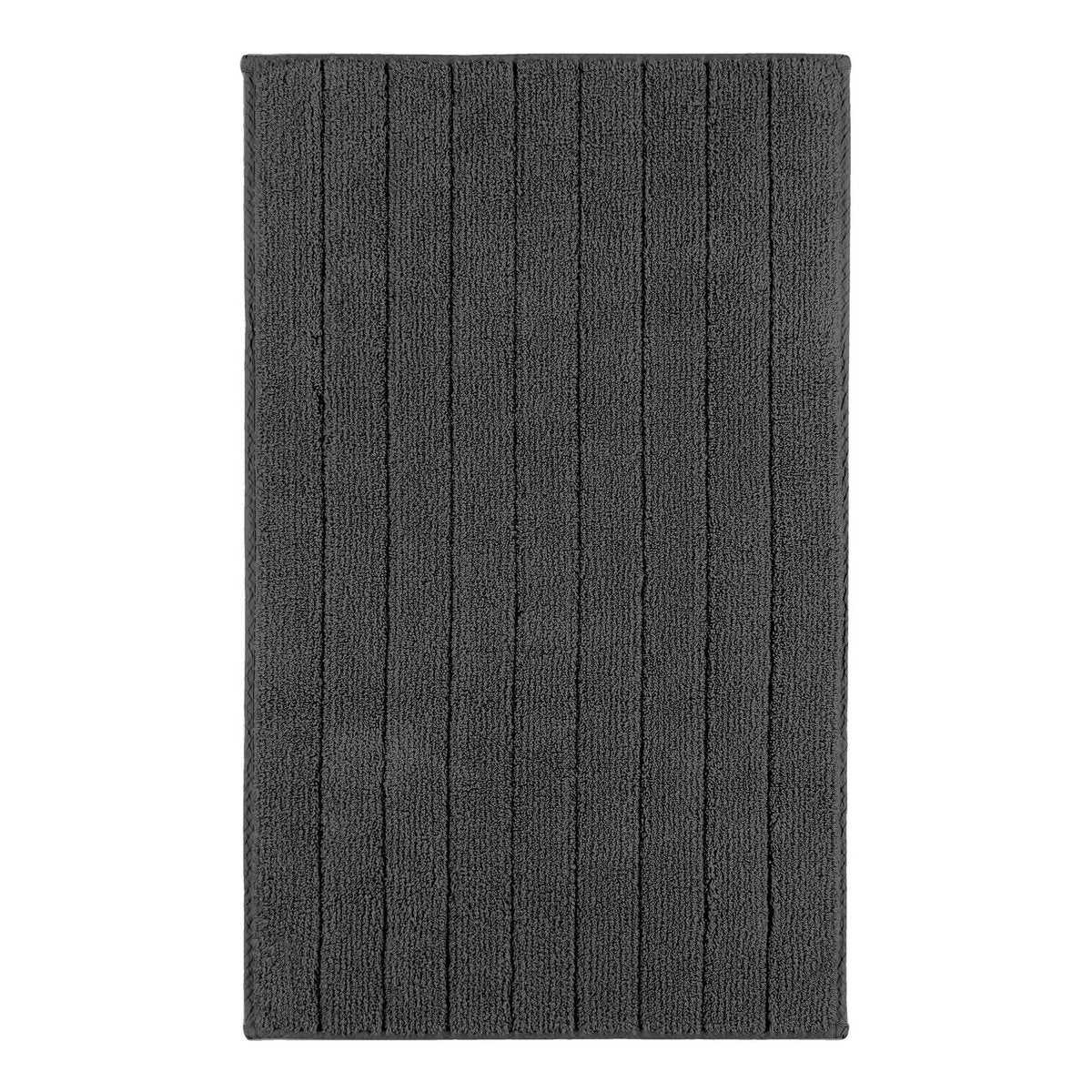 Badmat 50x80 cm katoen grijs antislip