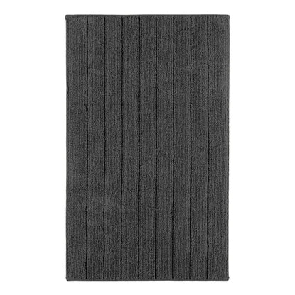 Badmat 50x80 cm katoen grijs antislip