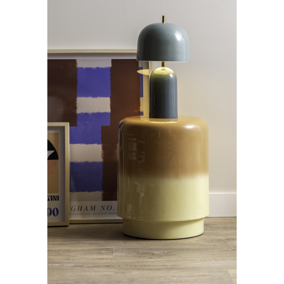 Kruk geel 35x45 cm ijzer