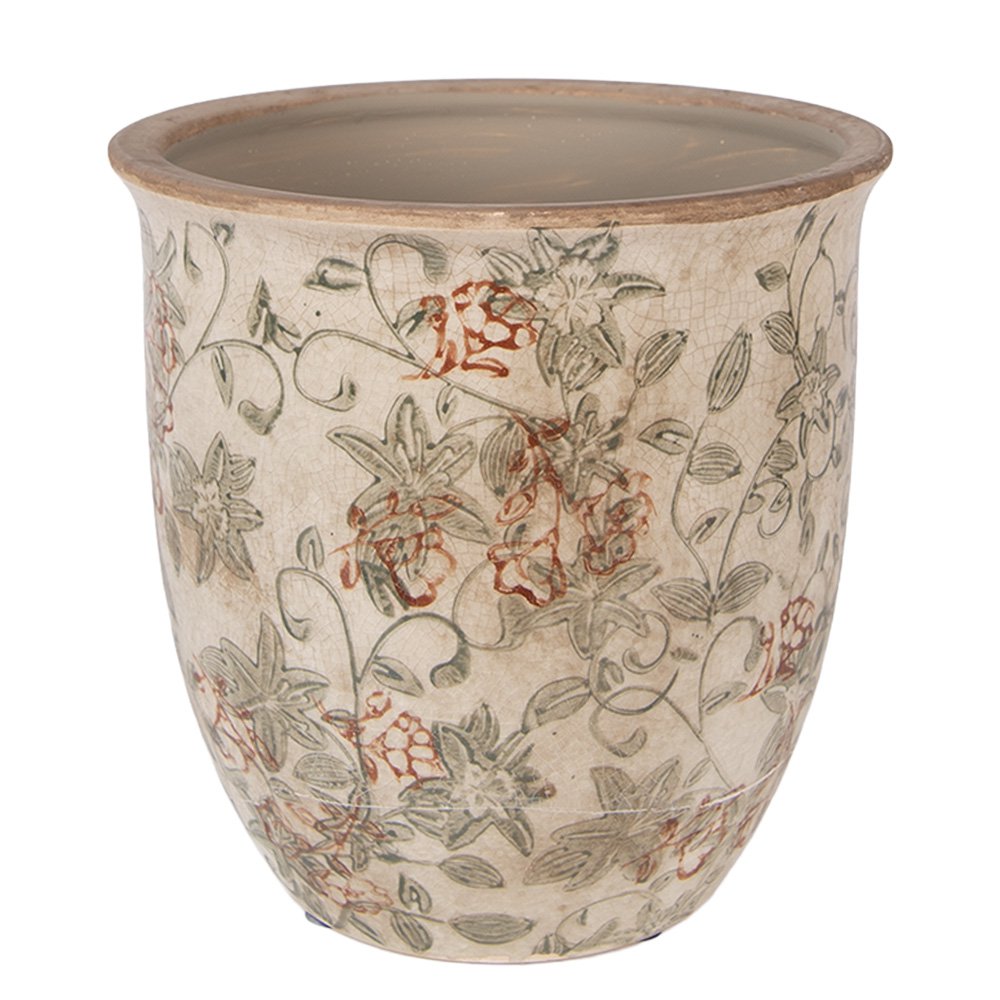 Bloempot Ø 17x17 cm Beige Keramiek
