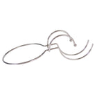 Champagnekoeler metaal 40x18x14 cm zilver