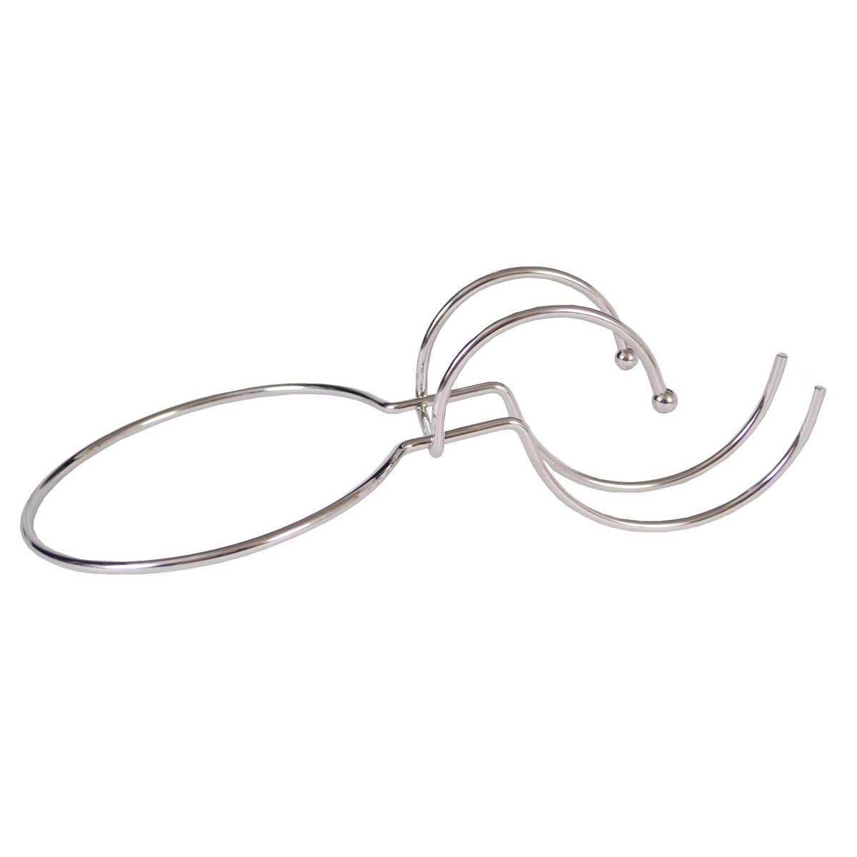 Champagnekoeler metaal 40x18x14 cm zilver