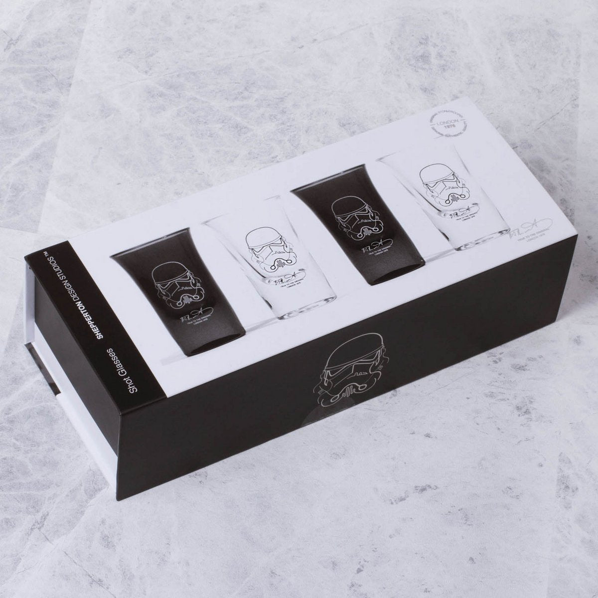 Borrelglaasjes set van 4 glas