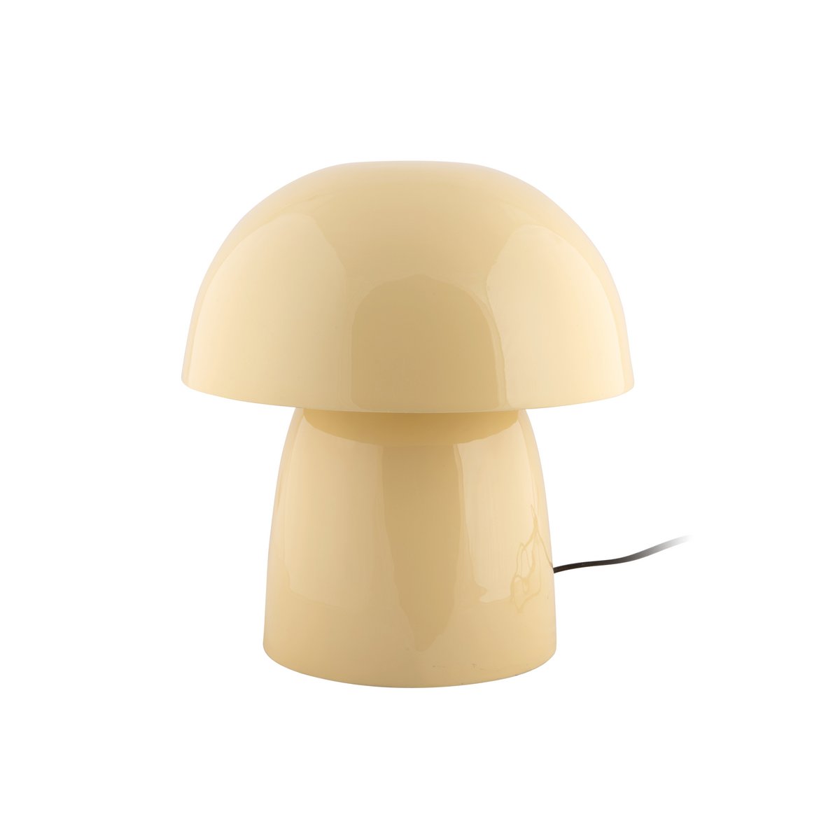 Tafellamp paddestoel 30x34 cm geel ijzer