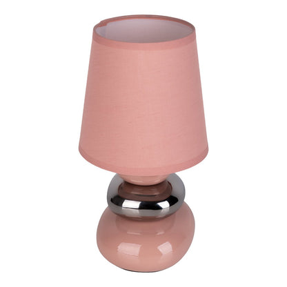 Ceramic Table Lamp "Stoney" Pink - Classical - Table Lamp - - Rose/Salmon - E14 - No information