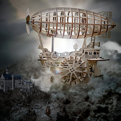 Robotime 3D houten puzzel zeppelin 30x21,5x25cm
