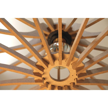 Hanglamp 65 cm MDF zwart