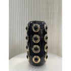 Golden 4 Circle Vase (CV11617-14black black)