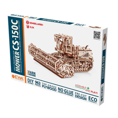 Houten puzzel bouwpakket Eco Wood Art Mower CS150C