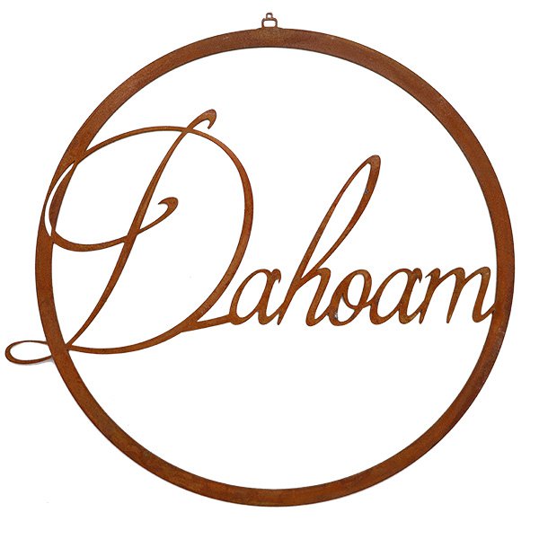 Dahoam Loop in a metal ring as wall decoration Boho window decoration |