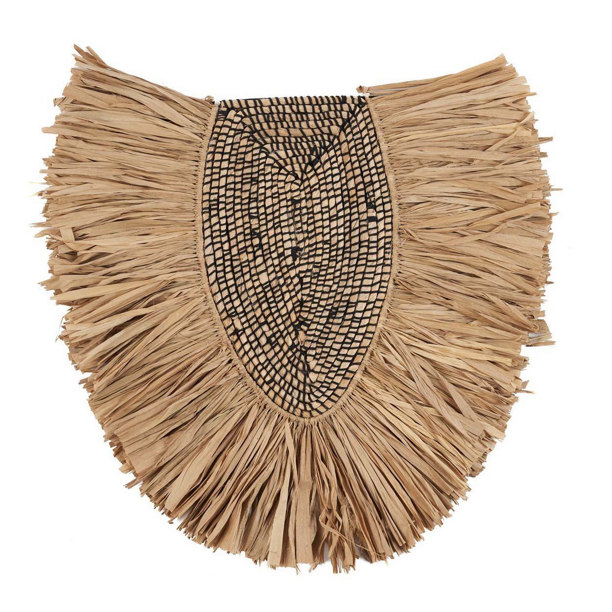 The Nahla Natural Circular Grass Material Wall Decoration