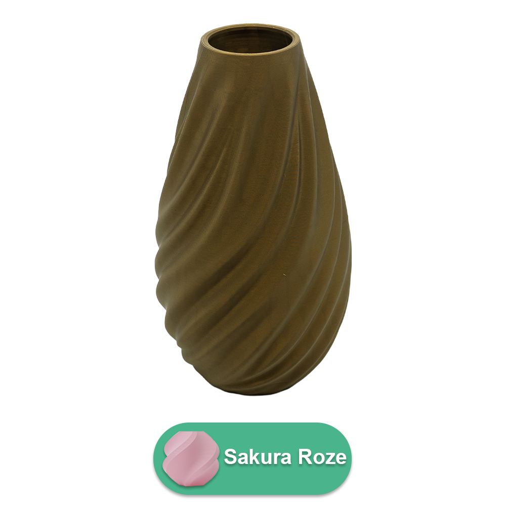 3D vaas PLA 30 cm zwart