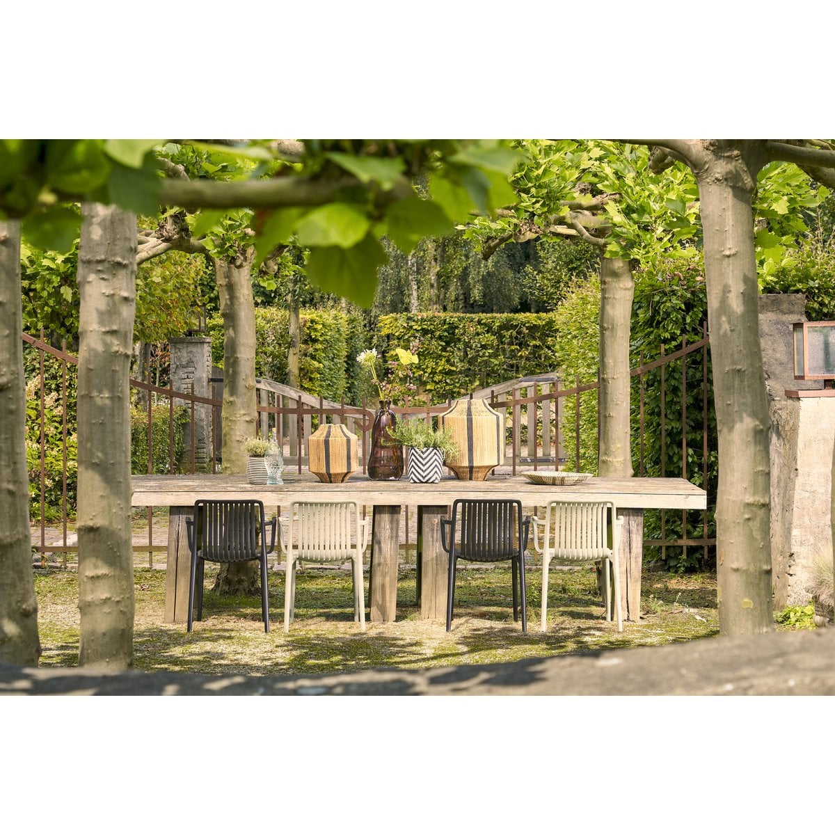 Tuinstoel Paloma 53x53x77,5 cm zwart