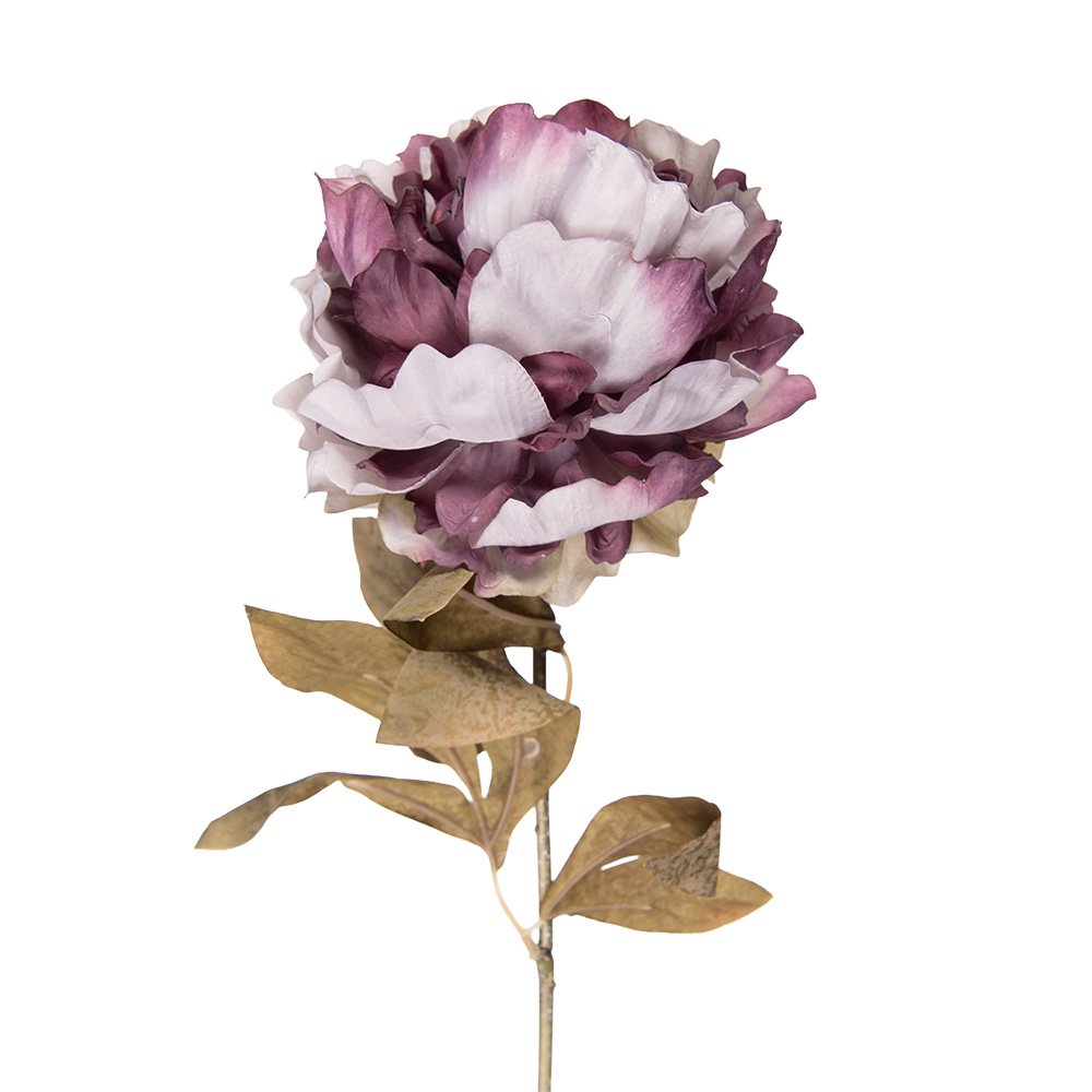 Kunstbloem pioenroos 70 cm paars kunststof