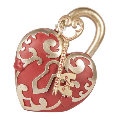 Decoratie Beeld Hart 22x9x30 cm Rood Kunststof