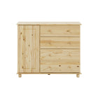 Dressoir massief grenenhout 4 lades deur