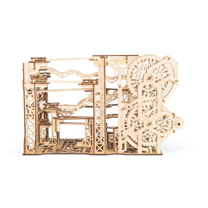Eco Wood Art (EWA) DIY 3D Mechanische Houten Puzzel, Marble Run, 4592, 43,6x26,4x24,7 cm