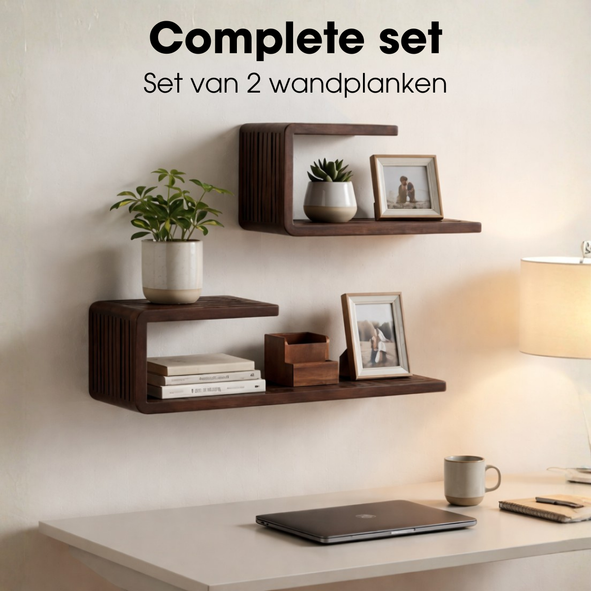 Wandplank  Donkerbruin
