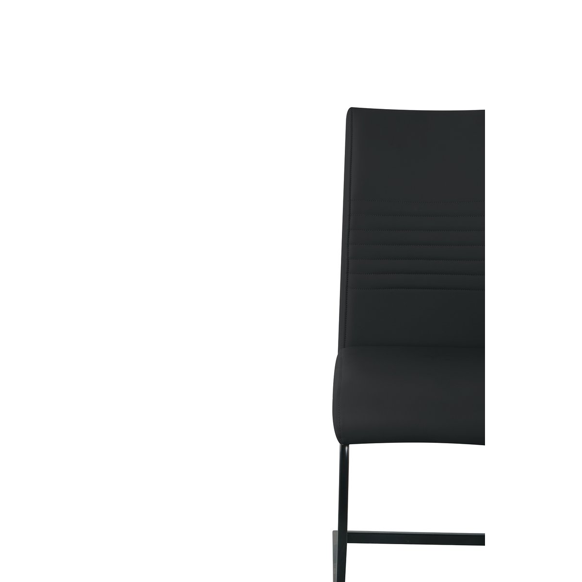 Stoelenset 2 stuks kunstleer sledeframe