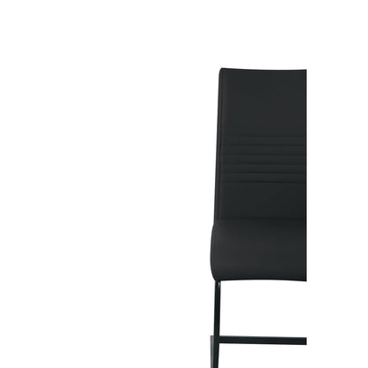 Stoelenset 2 stuks kunstleer sledeframe