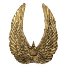 Figurine Wings 22x4x28 cm Gold-colored Plastic Home Decor