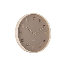 Wandklok 41 cm hout bruin