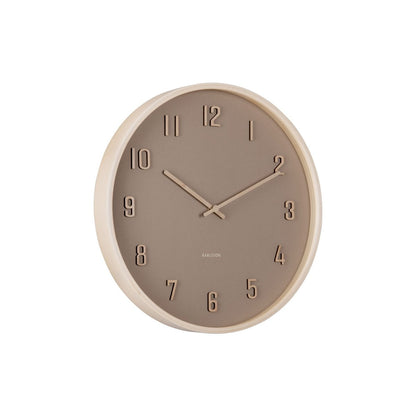 Wandklok 41 cm hout bruin