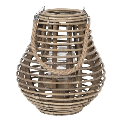 Windlicht Ø 26x28 cm bruin rotan