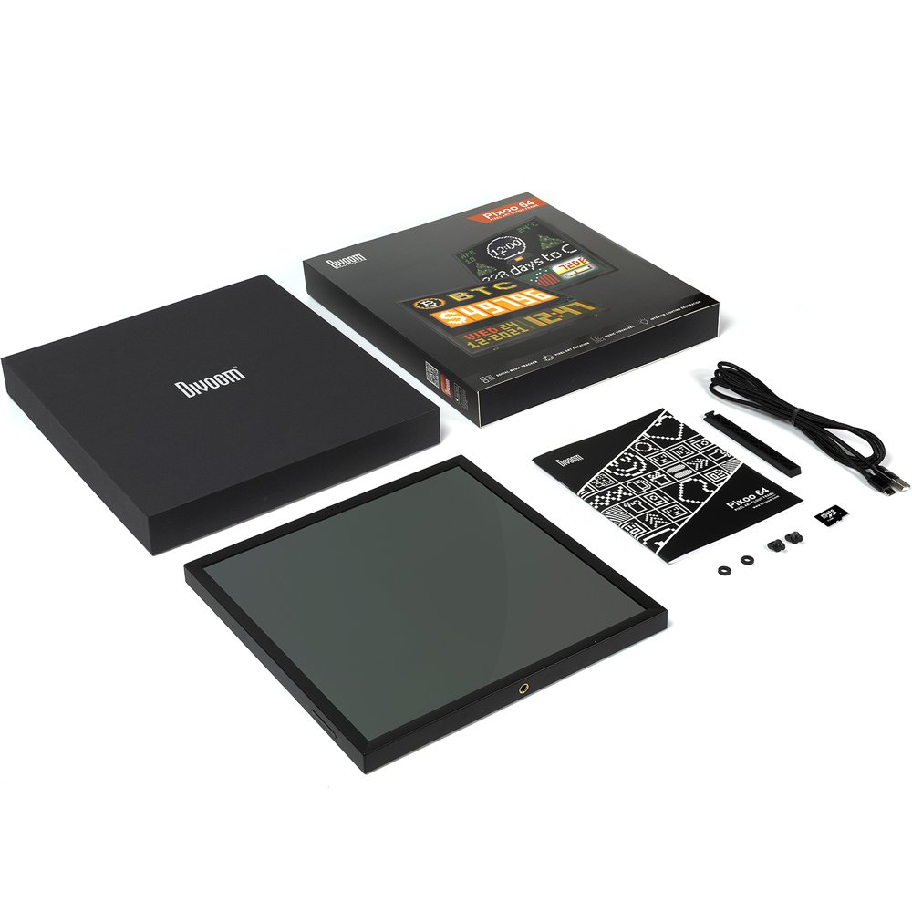 Divoom Pixoo-64 - Digital Photo Frame with WiFi Pixel Cloud and APP Control