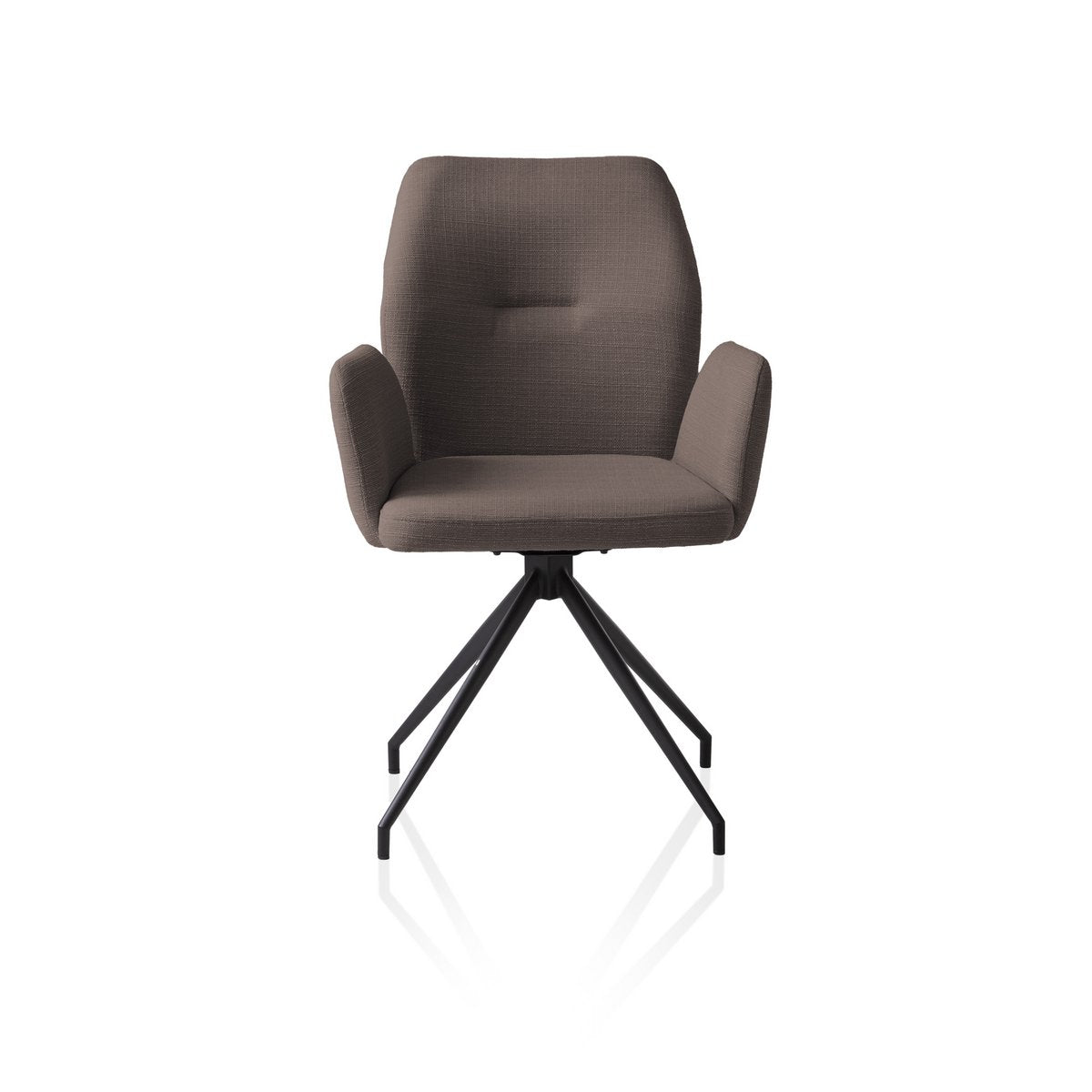 Fauteuil draaibaar bruin 59x58x88 cm
