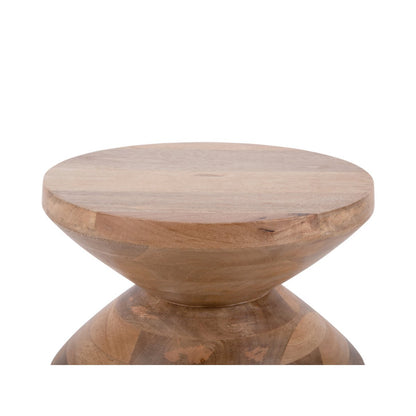 Bijzettafel hout 35x46 cm beige