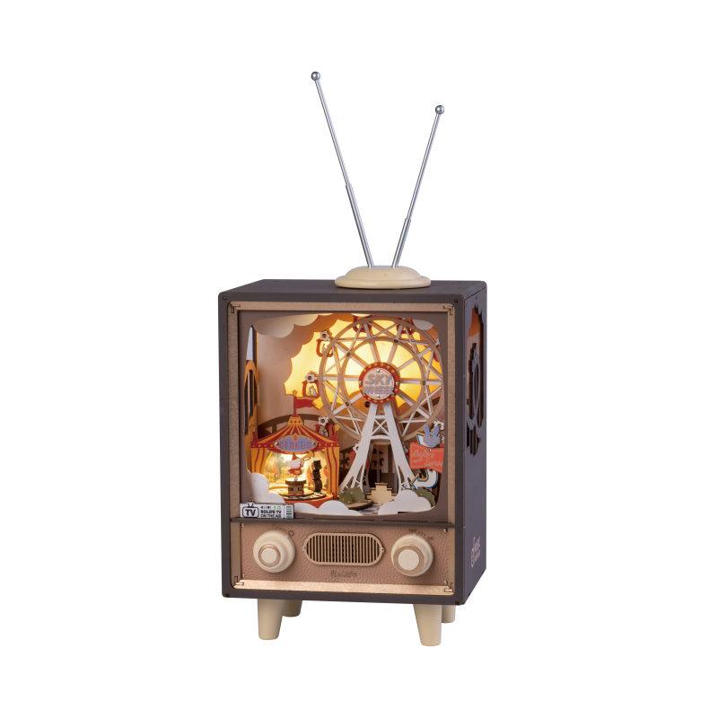 Robotime Wooden Music Box DIY 3D Puzzle Sunset Carnival