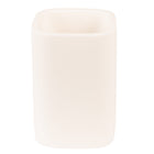 Tandenborstelhouder 7x7x10 cm wit keramiek