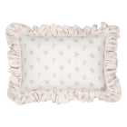 Muslin decorative cushion with ruffle "Boho Flowers"