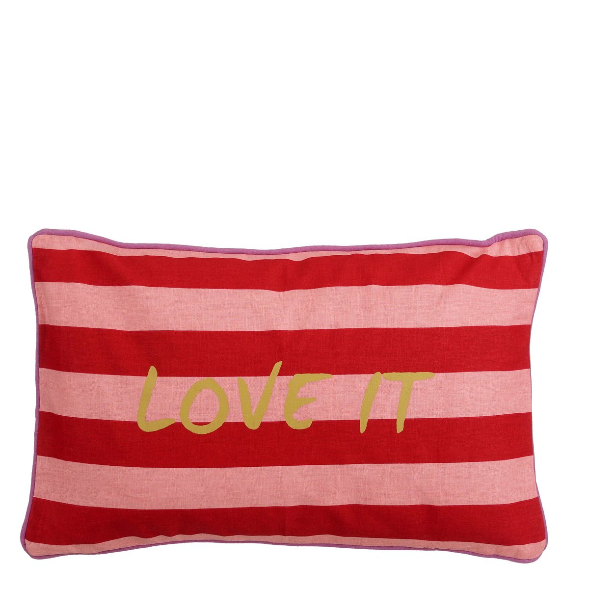 Sierkussen 55x35x10 cm rood roze