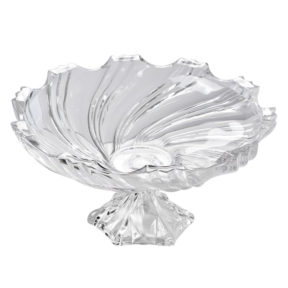 Fruitschaal Ø 38x21 cm glas patroon