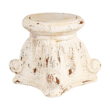 Plantentafel 22x21 cm beige keramiek