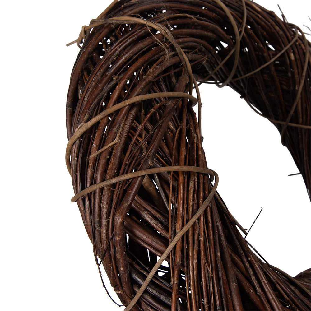 Wreath Ø 50x12 cm Brown Rattan