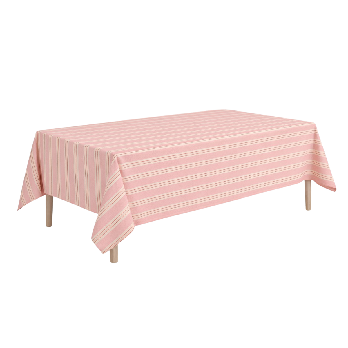 Tafellaken 250x140 cm roze organisch katoen