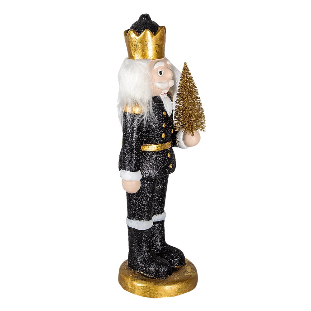 Notenkraker beeld 50 cm zwart kunststof
