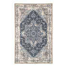 Deurmat 50x80 cm blauw chenille polyester
