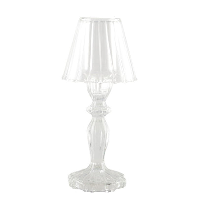 Glazen kandelaar 24.5 cm transparant