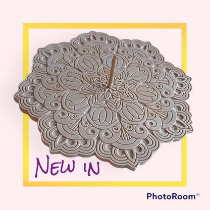 Mandala onderzetter wierookhouder 15 cm jesmoniet