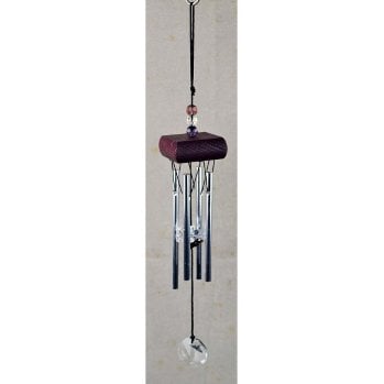 Windgong, Nature’s Melody, Gem Tunes, met Kristal, Paars, GTC11PP, ca 27cm.