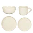 Serviesset 16-delig steengoed off-white