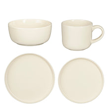 Serviesset 16-delig steengoed off-white