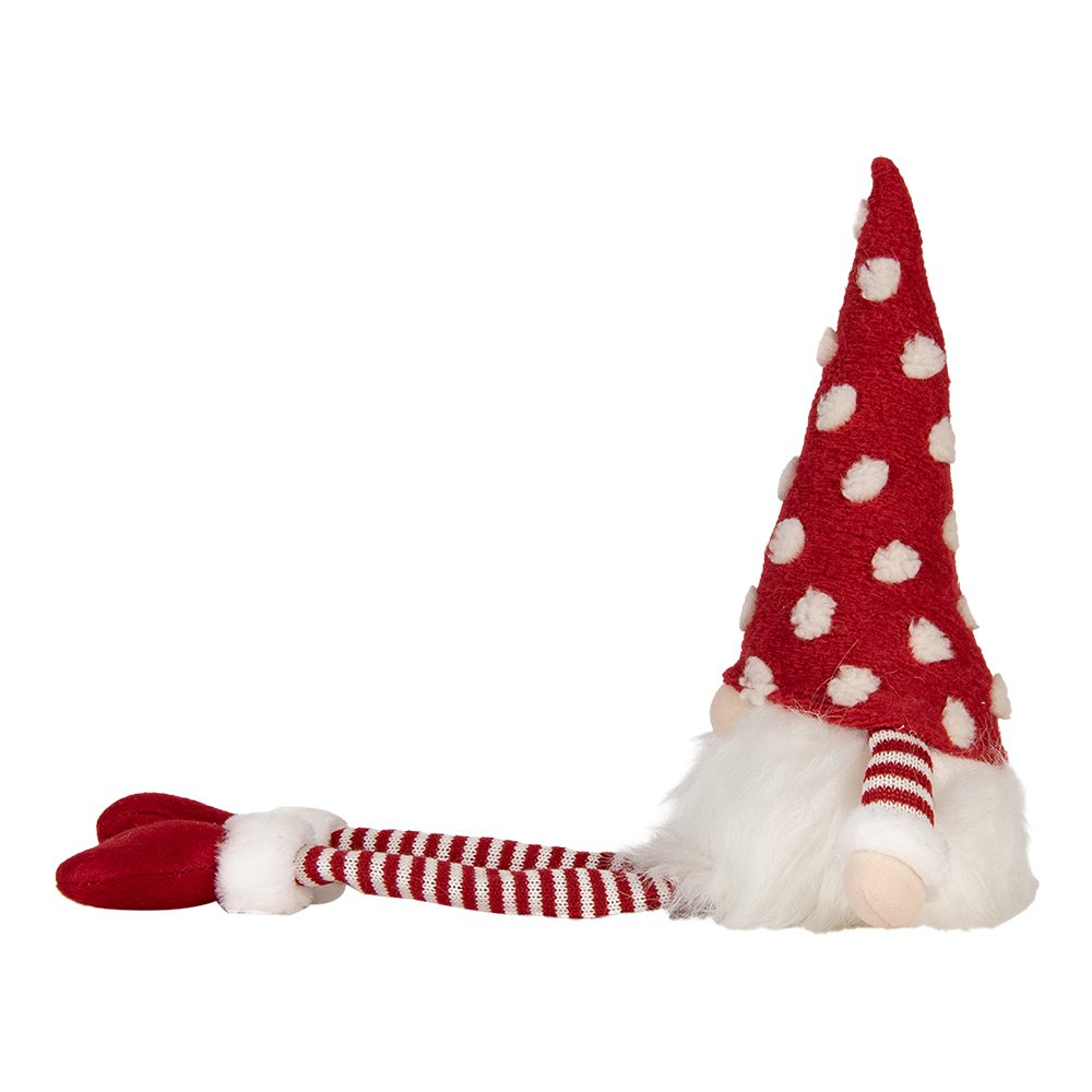 Christmas decoration with LED lighting Gnome 16x12x32/60 cm Red Synthetic