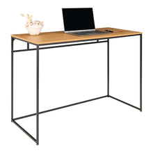 Bureau eikenlook zwart 100x45x75 cm