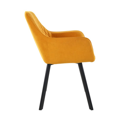 Set van 2 fauteuils geel