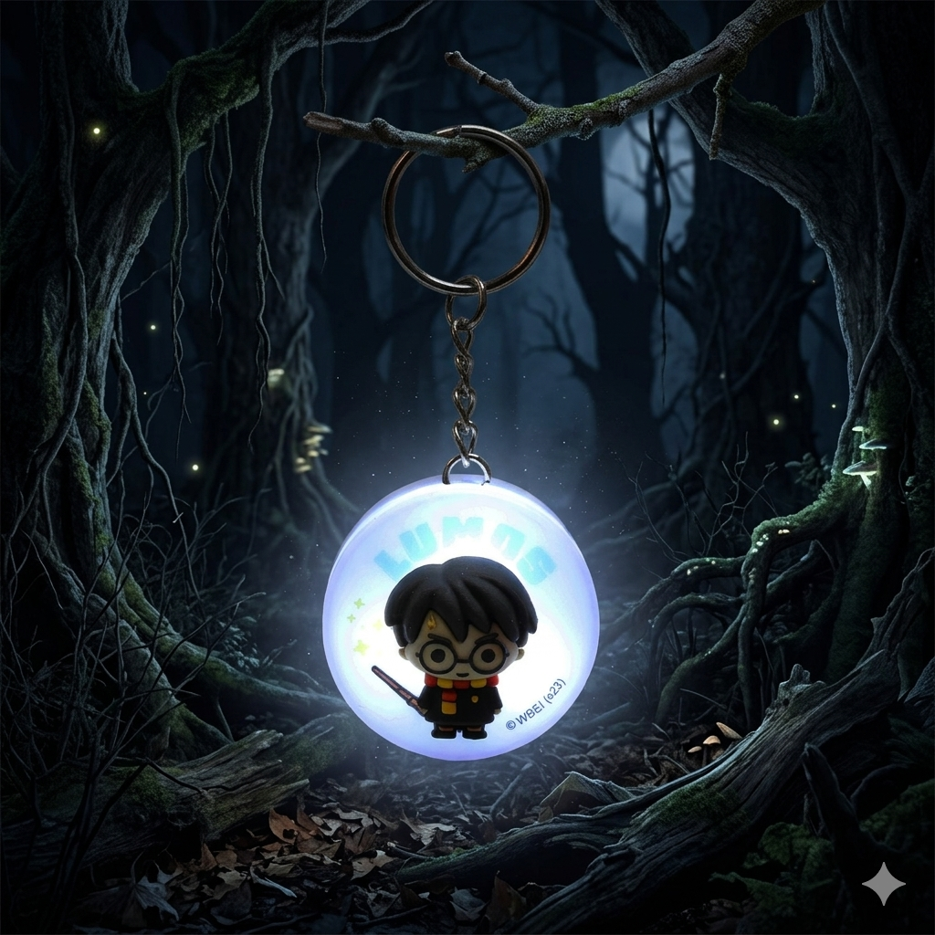 Harry Potter lichtgevende sleutelhanger 9.5 cm